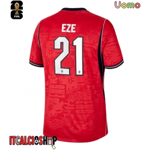 Inghilterra Eberechi Eze #21 Seconda Maglia Mondiali 2026 Manica Corta